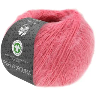 Lana Grossa Per Fortuna GOTS | Leichtes Sommerflauschgarn mit Baumwolle | Handstrickgarn aus 74% Baumwolle (Bio) & 26% Polyamid | 50g Wolle zum Stricken & Häkeln | 190m Garn FB 54