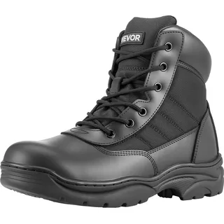 Vevor Arbeitsstiefel für Herren, 152,4 mm Kampf- und Wanderstiefel, leichte, atmungsaktive und Motorradstiefel, Einsatzstiefel für Sicherheit im Bergsteigen im Freien, US-Größe 10,5