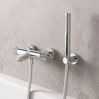 Fortis Brera Grip Wannenthermostat für 2 Verbraucher, Aufputz, 7G111THPC,