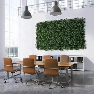 Karat Pflanzenwand Pachysandra Kunstpflanzen zur Wandmontage 50 x 50 cm