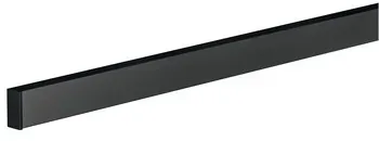 Häfele Wandprofil, Relingsystem Aluminium/Stahl schwarz eloxiert, 600 mm