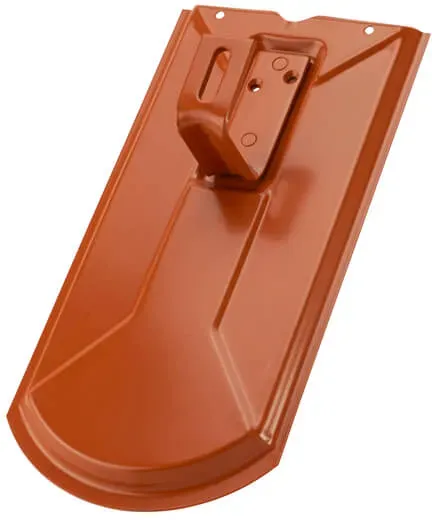 Lehmann Modulhalter Biber, ziegelrot Metalldachziegel – 0% MwSt. (gem. § 12 Abs. 3 UStG)