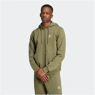 Adidas Trefoil Essentials Reißverschlusspullover Olive Strata S