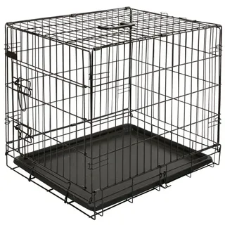 Kerbl Gittertransportbox 63 x 48 x 57 cm Schwarz