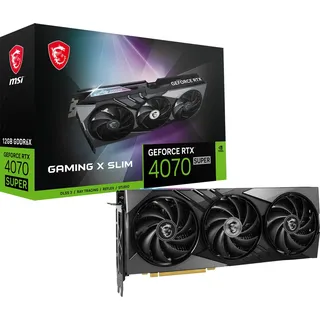 MSI GeForce RTX 4070 SUPER 12G Gaming X Slim, 12GB GDDR6X, HDMI, 3x DP (V513-619R)