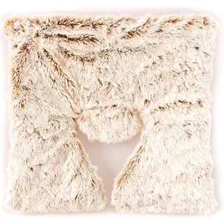 Habibi Plush Premium Rücken- und Schulterwärmer (Beige Melliert)