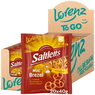 Saltletts Mini Brezel Gebäck 20x 40,0 g, 1 St.