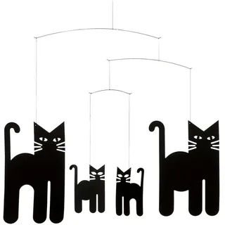 Flensted Mobiles Flensted Mobile Cats Black