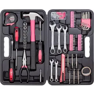 Werkzeugset 148teilig Handwerkzeug Werkzeugkoffer Rosa