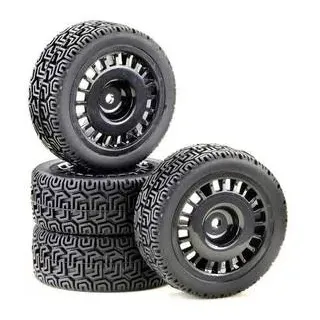 Absima 1:10 Rally Rally Winded Kompletträder Schwarz 4 St.