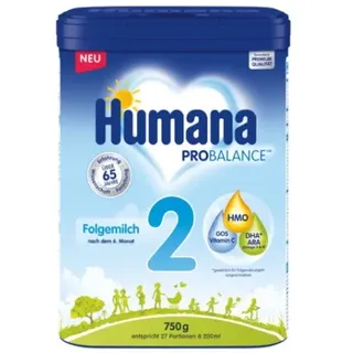 Humana Probalance Folgemilch 2 M.5hmo Pulver 750g (MHD 02/2028)