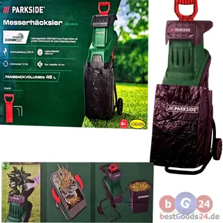 Messerhäcksler - Häcksler Garten Holzhäcksler 2400W Turbo-Power-Motor stark NEU