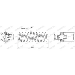 Monroe SP0068 Fahrwerksfeder für VW/Audi/Skoda