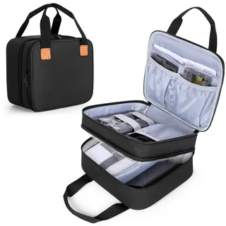Luxja Fotodrucker Tasche Groß, Foto Drucker Tasche mit Griff, Photodrucker Reisetasche ist mit dem Canon SELPHY CP1500 / CP1300 / CP1200 Kompatibel, Schwarz