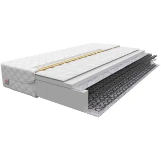 Fdm Matratze 80x160 cm Bonellfederkernmatratze Buchweizen 14 cm Höhe Kindermatratze Härtegrad H3 (Mittelhart) Polyurethanschaum Bezug Zweiseitig Abnehmbar Waschbar
