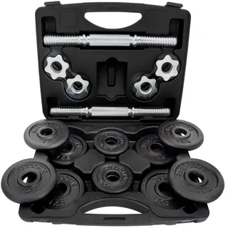 ScSPORTS ScSPORTS® Kurzhanteln Kurzhantel Set 15 kg Hantelscheiben Hantelset mit Koffer