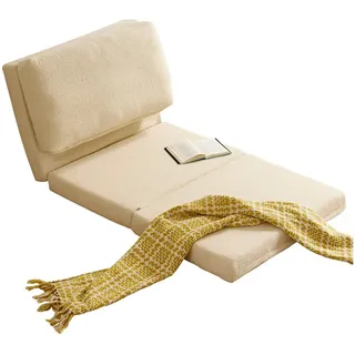 MODFU Sitzsack Klappbares Einzelsofa (Klappbares Sofa, 1 St) beige 91 cm x 30 cm x 203 cm