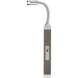 Zippo wiederaufladbares Stabfeuerzeug mit flexiblem Hals, Pebble, Lichtbogenflamme, inkl. USB-Ladekabel