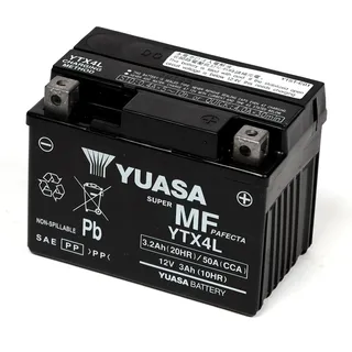 YUASA YTX4L Motorradbatterie (DIN 50314)