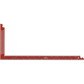 Sola Zimmermannswinkel ZWCA mit Anreißlöcher Schienenlänge 700 mm, rot, 56132101
