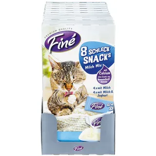 Finè Schleck-Snack Milch-Mix 8 x 10g, 11er Pack