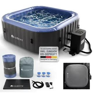 Juskys SpaLuxe 185 x 185 Grau/Blau