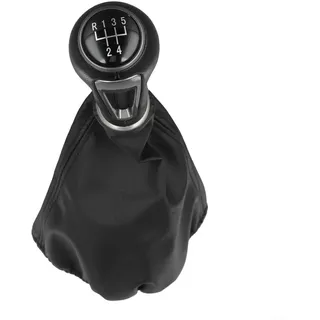 URPIZY Schaltknauf 5/6 Gang Für SEAT Für IBIZA - Schalthebel Ersatz Aus Hochwertigem ABS - Einfache Installation - Universelle Passform - Schwarz(5th gear)