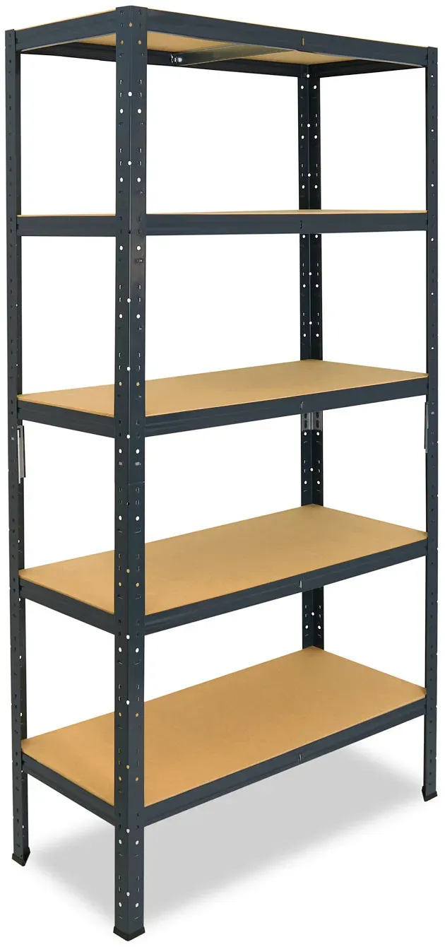 shelfplaza HOME 180x130x50 cm Schwerlastregal in anthrazit mit 5 Böden und 150 kg Traglast pro Boden