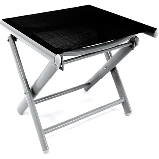 Mojawo Klapphocker Aluminium Silbergrau/Schwarz