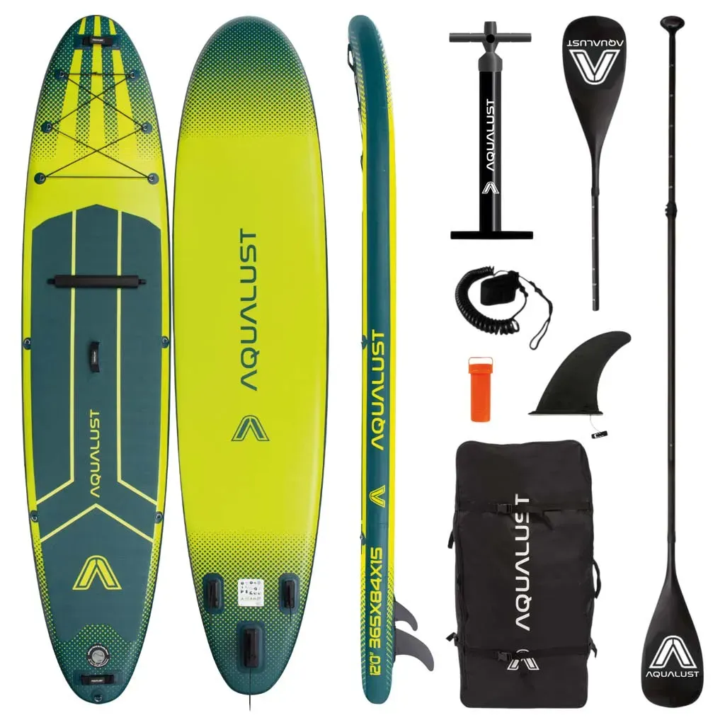 Aqualust Stand up Paddle 365cm 365 SUP - Uni., yellow rund 12"