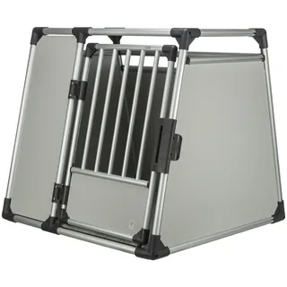 Trixie Transportbox Aluminium XL 94 x 87 x 93 cm Hellgrau/ Silber
