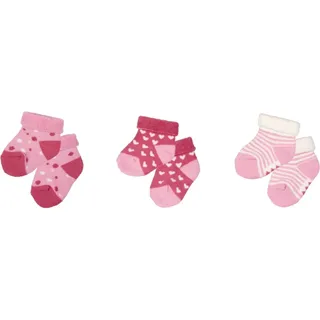 Die Spiegelburg Babysöckchen, rosa - BabyGlück (3 Paar), one size