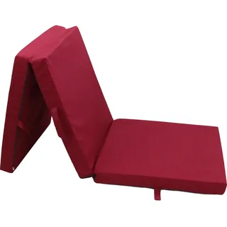 Herlag Klappmatratze Junior Farbe rot, 190x60 cm, Gästematratze, Faltmatratze