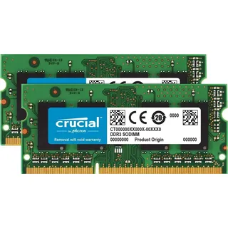 Crucial RAM CT2KIT102464BF160B 16GB Kit (2x8GB) DDR3 1600 MHz CL11 Laptop-Speicher-Kit