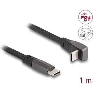 DeLock USB 2.0 Flachbandkabel Type-C Stecker zu USB Type 1 m