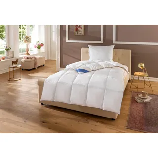 Hanse by RIBECO »Lina«, weiß Ente 135x200 cm Weiß leicht, Füllung 90% Daunen 10% Federn, Bezug 100% Baumwolle, (1 St.), Hochwertiges Naturprodukt!