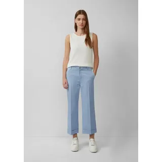 s.Oliver High-Rise-Culotte aus Baumwollstretch mit Bügelfalten - 34