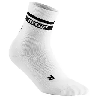 CEP Classic 80's Mid Cut Socks Kompressionssocken Herren Weiß Schwarz-45-48+ (Herren)