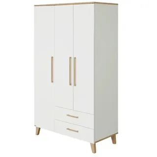 Paidi Kleiderschrank Oscar 124 x 206 cm Dekor Weiß