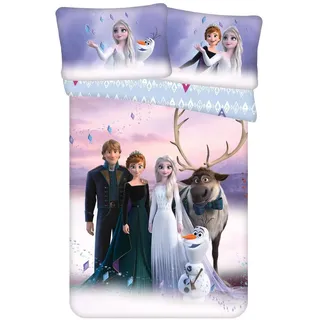 Jerry Fabrics 2 TLG. Bettwäsche Frozen Eiskönigin bunt 100x135 cm