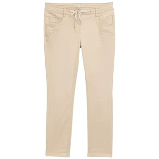 Tom Tailor Damen 1040963 Tapered Fit Hose, 21650 - Summer Beige, 44W / 28L EU