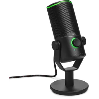 JBL Quantum Stream Studio USB Stand-Alone, 4 Mic Directivity, USB Microphone with 3 Capacitor Microphones, Telework, Gamer, Content Creator, Streamer, PC, MAC, PS4, PS5, Switch Compatible, Black
