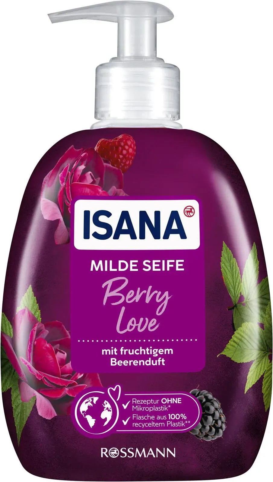 ISANA Flüssigseife fruchtiger Beerenduft 0,5 l