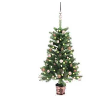 vidaXL Künstlicher Weihnachtsbaum mit LEDs & Kugeln 90 cm Grün