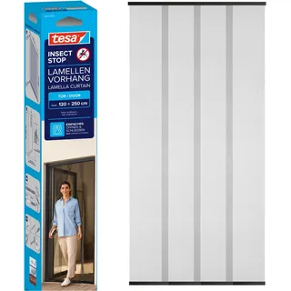 Tesa Insect Stop Lamellenvorhang XL 120 x 250 cm Anthrazit