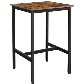 VASAGLE Stehtisch braun 60,0 x 60,0 x 92,0 cm