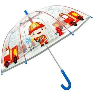 Triton-X Glow in the Dark Kinderschirm Cool Kids FIREMAN transparent, 42/8, manuell