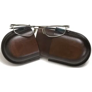 Mika Brillen-Stecketui klein Sattelleder 16x8x3cm braun