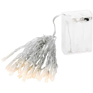 Lex Light LED Lichterkette Batterie 2,85m 20 LEDs warmweiß Innen - Transparent
