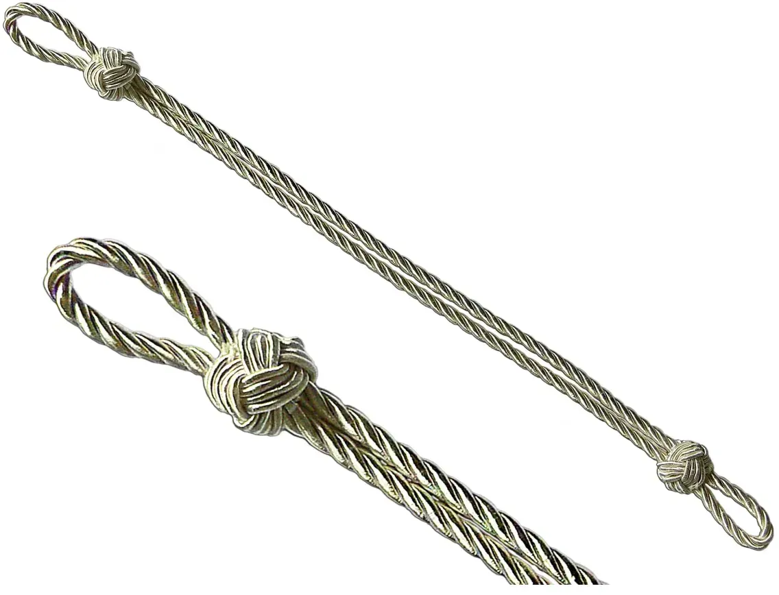Feuerwehr Mützenkordel/Mützenschnur silberfarbiger Draht 6mm